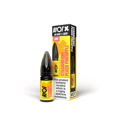 Strawberry Peach Pineapple Nic Salt by Riot X | Trendy Vapes UK V1