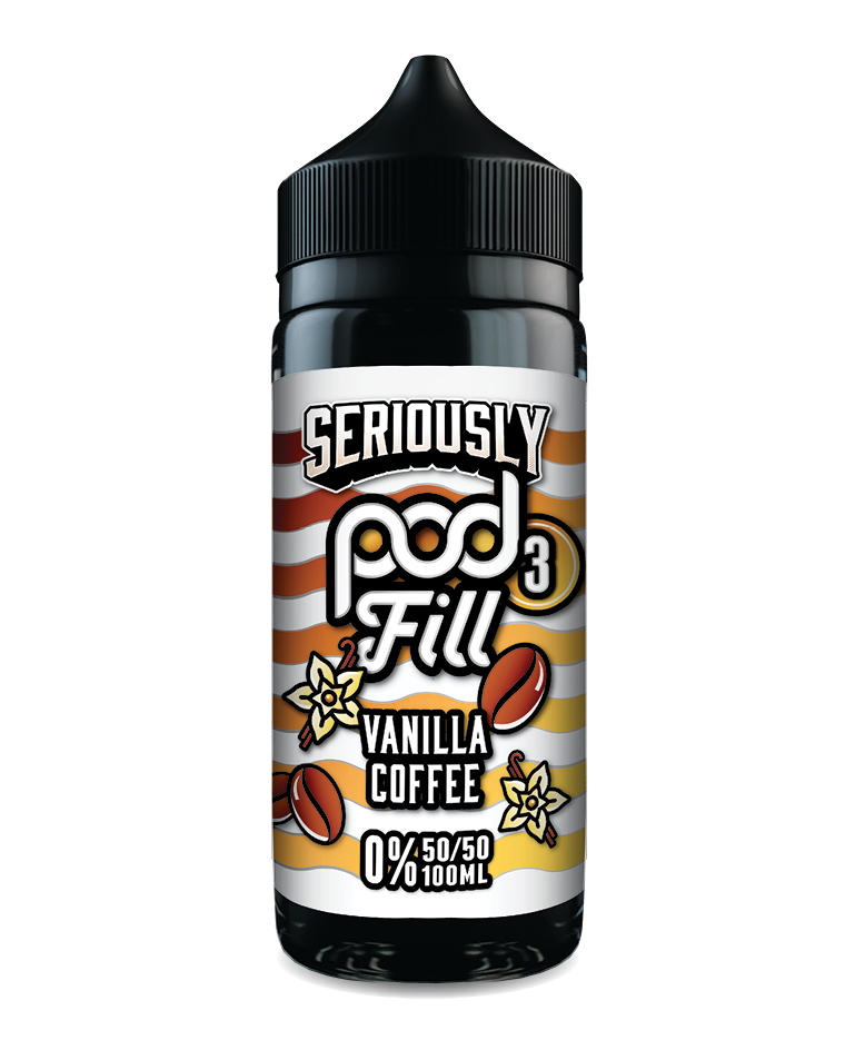 Vanilla Coffee By Seriously Pod Fill x3 E-Liquid 100ml Shortfill