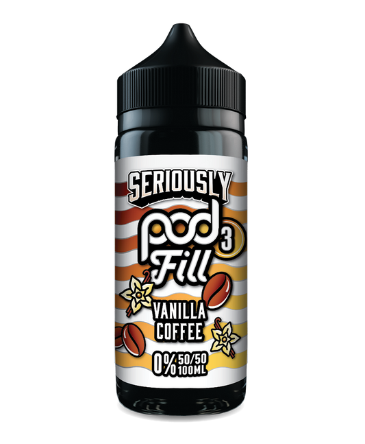 Vanilla Coffee By Seriously Pod Fill x3 E-Liquid 100ml Shortfill