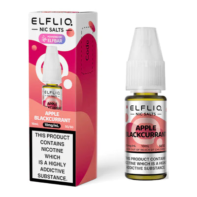 Apple Blackcurrant Elfbar Elfliq Nic Salt 10ml – Smooth Vape