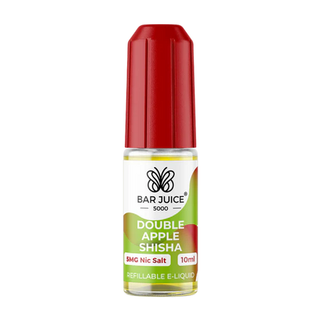 Double Apple Shisha Nic Salt E-Liquid UK | Bar Juice 5000 Vape