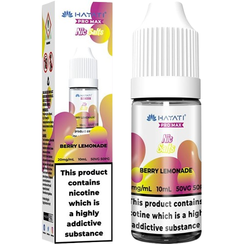 Berry Lemonade Nic Salt E-Liquid 10ml bottle by Hayati Pro Max, 10mg and 20mg, sold at Trendy Vapes UK