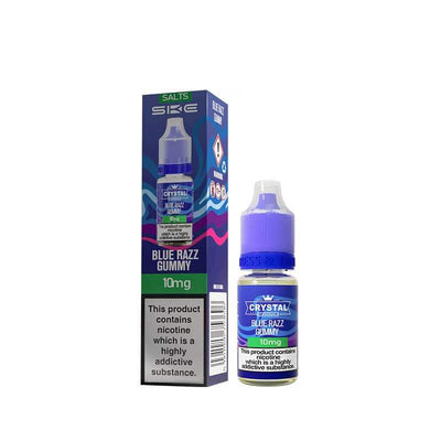 SKE Crystal Blue Razz Gummy Nic Salt | Candy Vape Juice