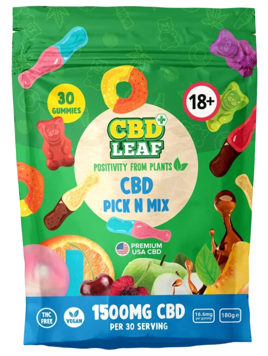 CBD LEAF GUMMIES 1500MG Pack of 30