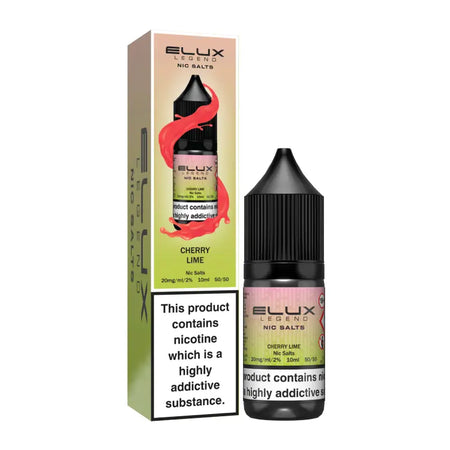 Cherry Lime Nic Salt E-Liquid | Elux Legend 10ml Vape Juice UK | Trendy Vapes