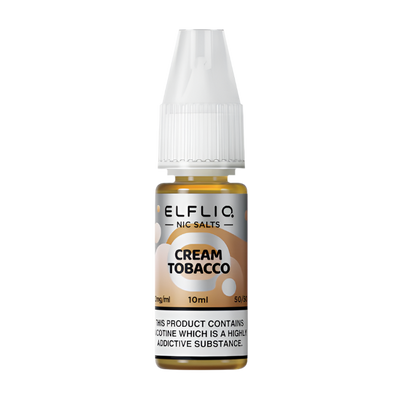 Cream Tobacco By Elfbar Elfliq Nic Salt 10ml