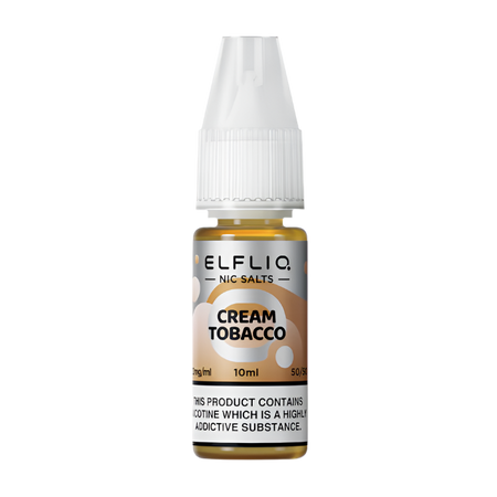Cream Tobacco By Elfbar Elfliq Nic Salt 10ml