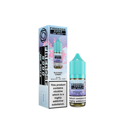 Blue Razz Gummy Nic Salt by Elux Firerose 5000 | Trendy Vapes UK