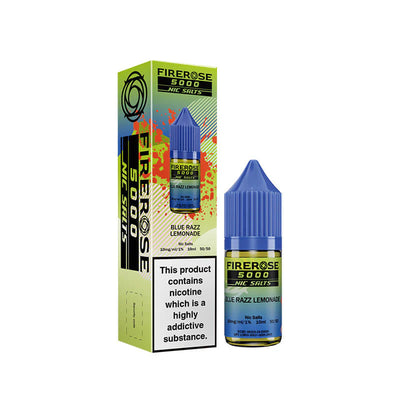 Blue Razz Lemonade Nic Salt by Elux Firerose 5000 | Trendy Vapes UK