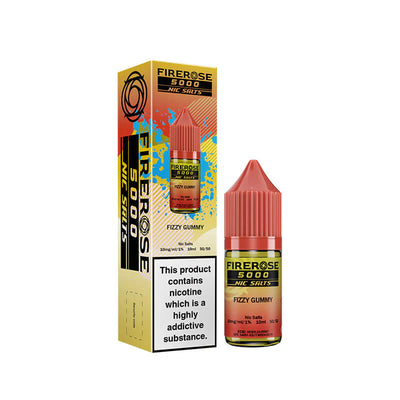 Fizzy Gummy Nic Salt By Elux Firerose 5000 | Sweet Fruity Vape | Trendy Vapes UK