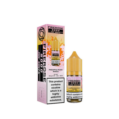 Pineapple Peach Mango Nic Salt by Elux Firerose 5000 – Smooth Tropical Vape UK