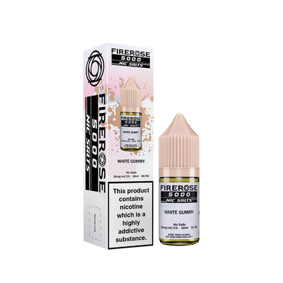 White Gummy Nic Salt by Elux Firerose 5000 – 10ml Vape Juice