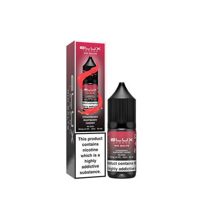 Strawberry Raspberry Cherry Nic Salt By Elux Legend 10ml | Trendy Vapes UK