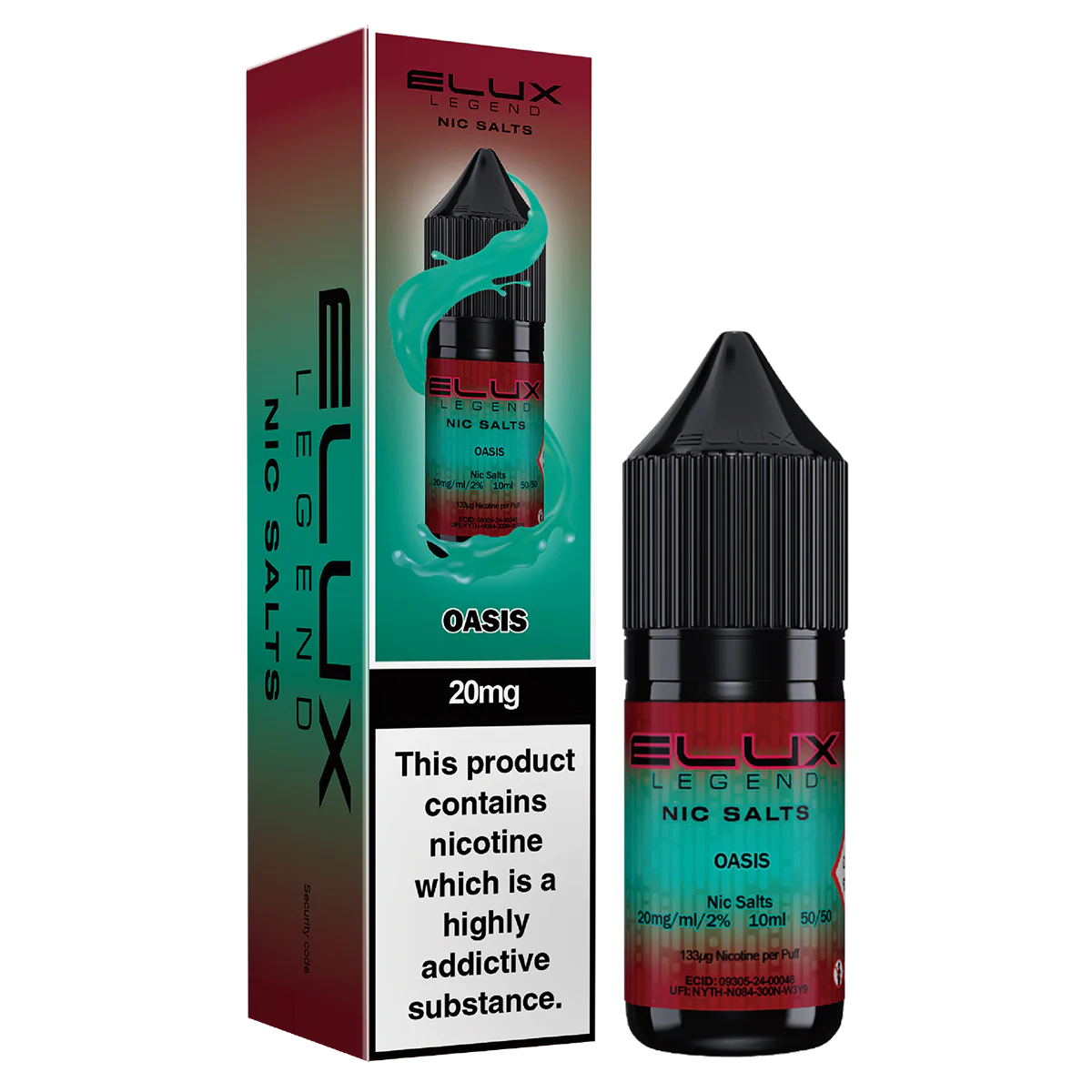 Oasis Nic Salt E-Liquid by Elux 10ml
