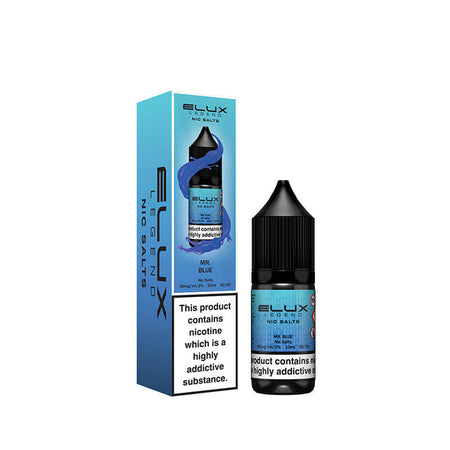 Mr Blue Nic Salt 10ml | Elux Legend Vape Juice | Trendy Vapes