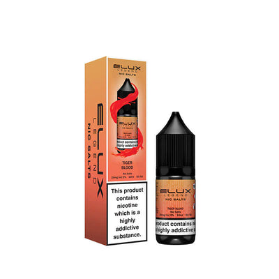 Tiger Blood Nic Salt E-Liquid by Elux Legend 10ml | Energy Drink
