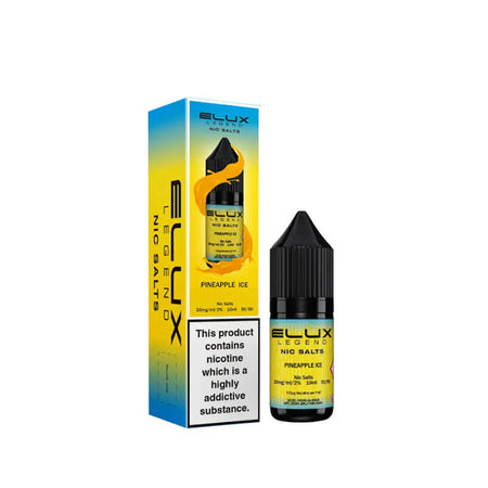 Pineapple Ice Nic Salt E-Liquid by Elux Legend 10ml | Trendy Vapes UK