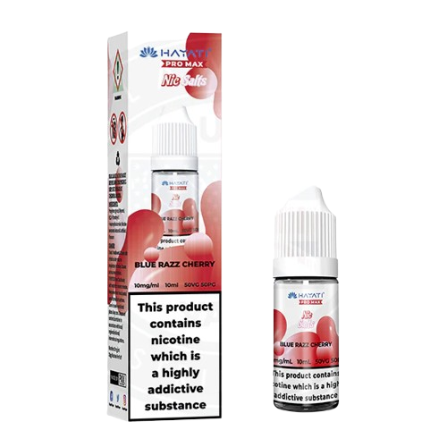 Hayati Pro Max Blue Razz Cherry Nic Salts 10ml - blue raspberry and cherry vape juice at Trendy Vapes