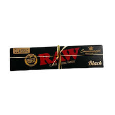 Raw Classic Natural Rolling Papers - Connoisseur King Size Slim + Tips