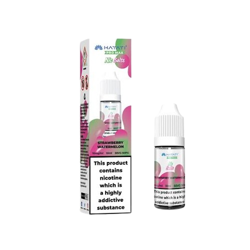 Strawberry Watermelon Nic Salt E-Liquid 10ml bottle by Hayati Pro Max, 10mg and 20mg, sold at Trendy Vapes UK