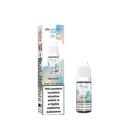 Mad Blue Nic Salt E-Liquid 10ml bottle by Hayati Pro Max, 10mg and 20mg, sold at Trendy Vapes UK