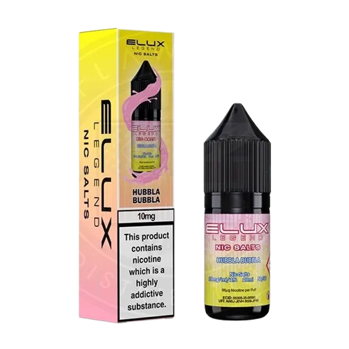 Blue Razz Bubblegum Nic Salt E-Liquid 10ml bottle by Elux Legend, 10mg and 20mg, sold at Trendy Vapes UK