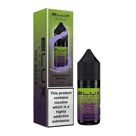 Blackcurrant Menthol Nic Salt 10ml | Elux Legend | Trendy Vapes