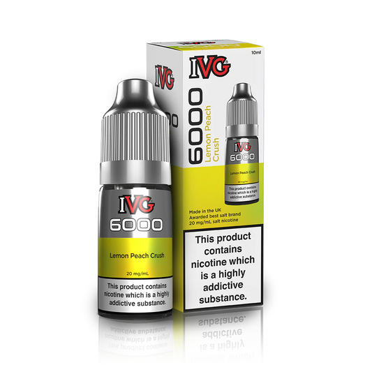 Lemon Peach Crush Nic Salt By IVG 6000