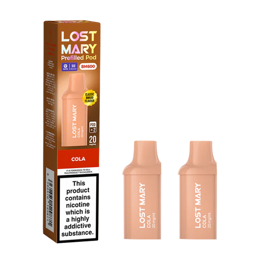 Lost Mary BM600 Prefilled Pods | 20mg Nic Salt Vape Pods