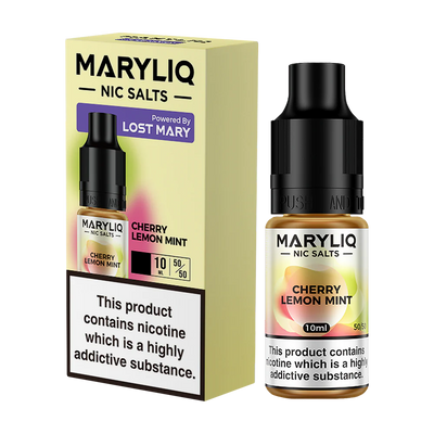 Cherry Lemon Mint Nic Salt by Lost Mary MARYLIQ | Trendy Vapes UK