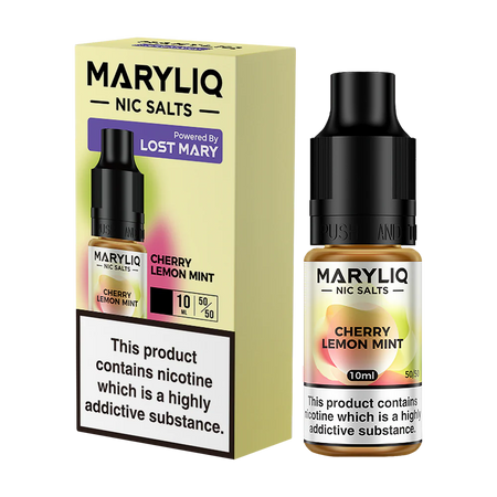 Cherry Lemon Mint Nic Salt by Lost Mary MARYLIQ | Trendy Vapes UK