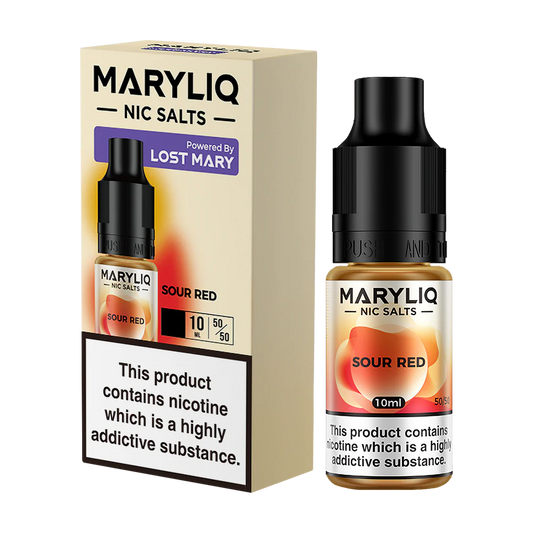 Sour Red By Lost Mary MARYLIQ Nic Salts 10ml