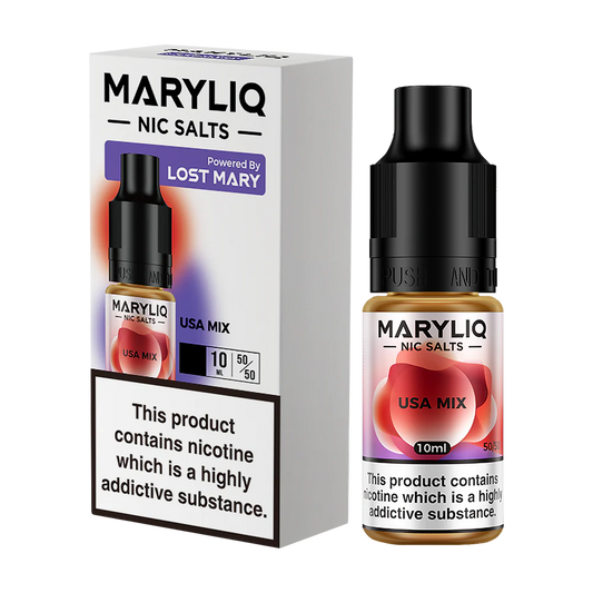 USA Mix By Lost Mary MARYLIQ Nic Salts 10ml