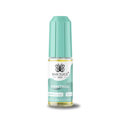 Menthol Nic Salt E-Liquid 10ml by Bar Juice 5000 | Refreshing Menthol Vape UK