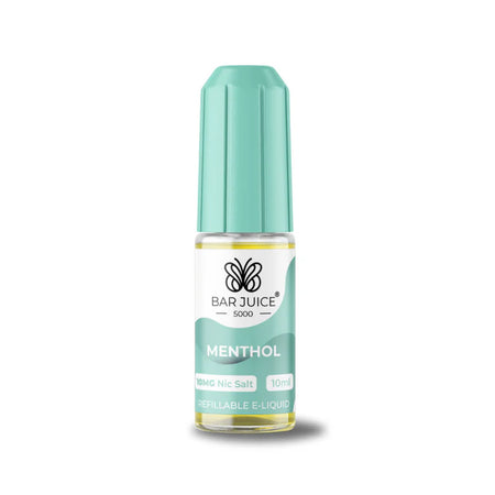 Menthol Nic Salt E-Liquid 10ml by Bar Juice 5000 | Refreshing Menthol Vape UK