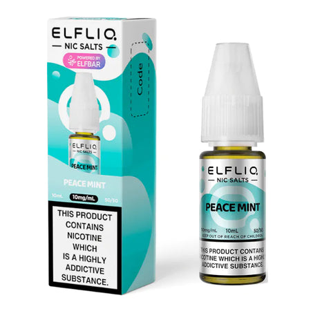 Peace Mint Elfbar Elfliq Nic Salt 10ml | Smooth Mint Vape Juice UK – Trendy Vapes