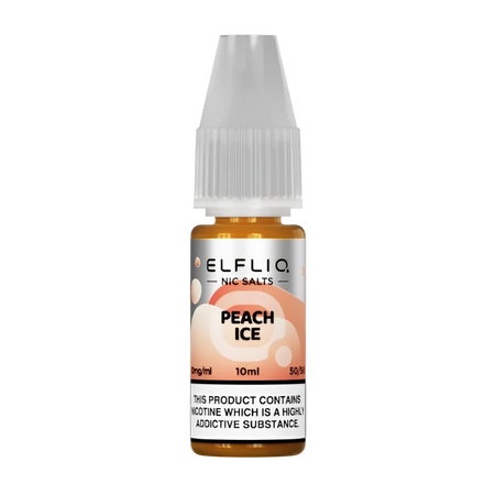 Peach Ice Elfliq Nic Salt 10ml by Elf Bar | Trendy Vapes UK