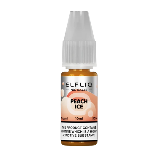 Peach Ice By Elfbar Elfliq Nic Salt 10ml