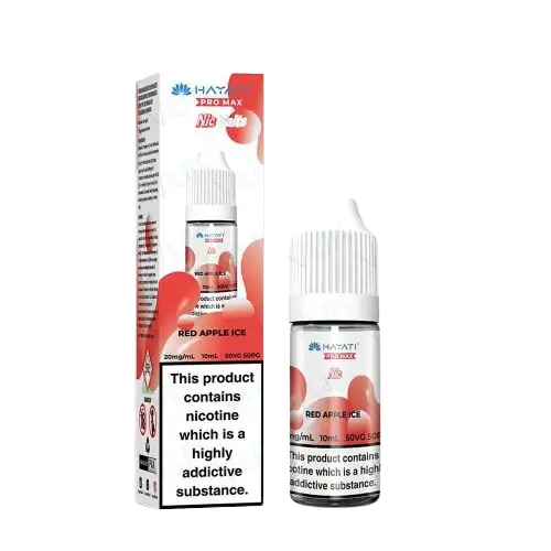 Red Apple Ice Nic Salt E-Liquid 10ml bottle by Hayati Pro Max, 20mg, sold at Trendy Vapes UK