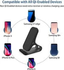 Wireless Charger, Qi-Certified 10W Fast Wireless Charger Pad Station