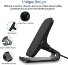 Wireless Charger, Qi-Certified 10W Fast Wireless Charger Pad Station