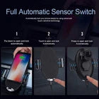 Qi Car Wireless 10W Fast Charger Phone Mount Leather Cradle 4.7” - 6.0" Devices