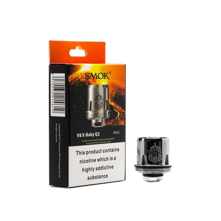 SMOK V8 X-Baby Q2 0.4Ω Coils – Pack of 3