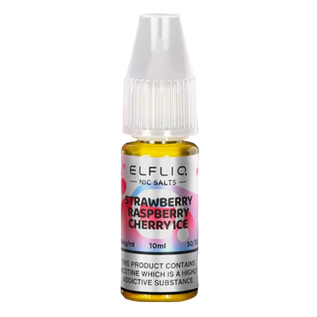 Strawberry Raspberry Cherry Ice By Elfbar Elfliq Nic Salt 10ml