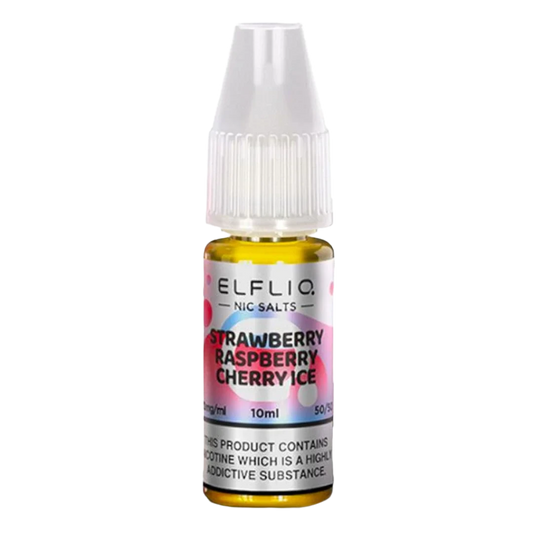 Strawberry Raspberry Cherry Ice By Elfbar Elfliq Nic Salt 10ml