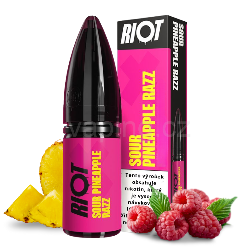 Sour Pineapple Razz Nic Salt by Riot X – Sweet & Sour Tropical Vape | Trendy Vapes UK