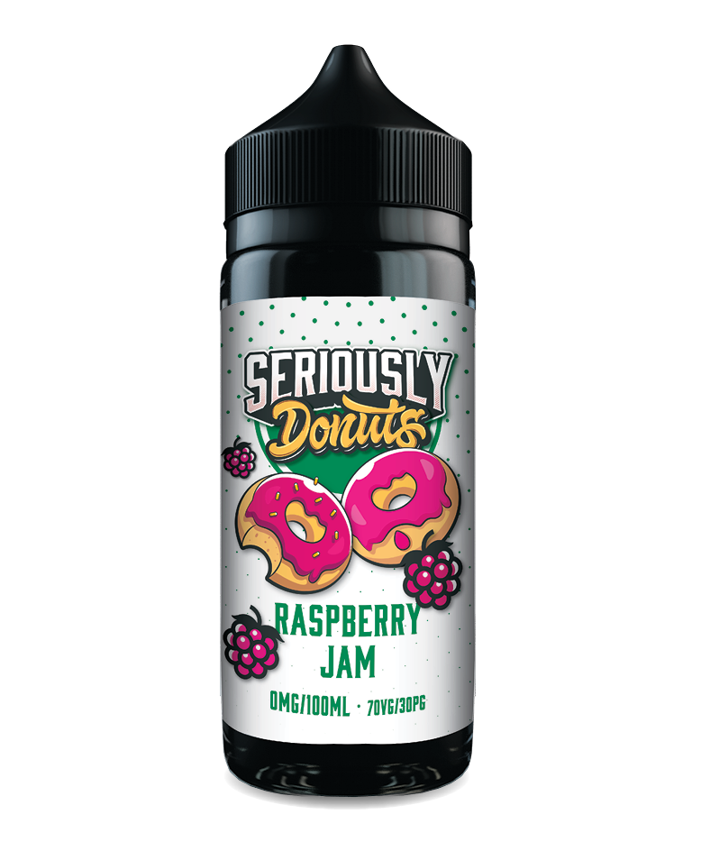 Raspberry Jam By Seriously Donuts E-Liquid 100ml Shortfill