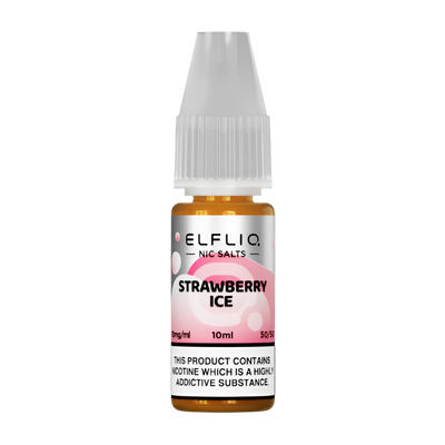 Strawberry Ice By Elfbar Elfliq Nic Salt 10ml V1
