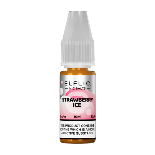 Strawberry Ice By Elfbar Elfliq Nic Salt 10ml