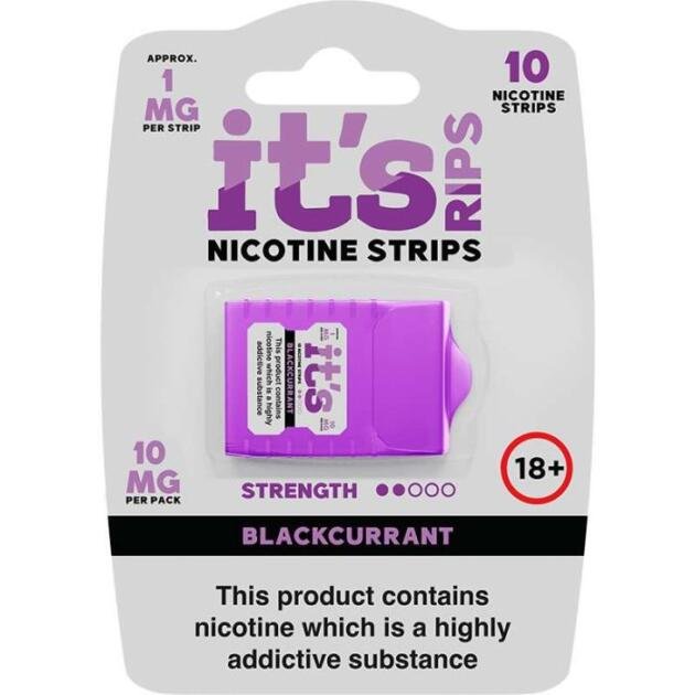 Blackcurrant-It's Rips Nicotine Strips